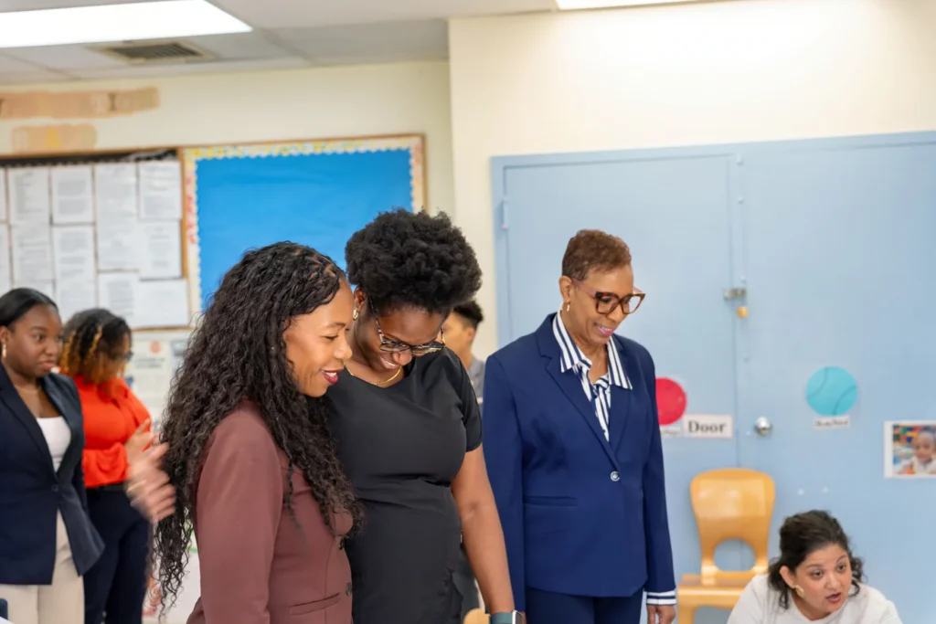 Emerita Adrienne Adams with FOCH students