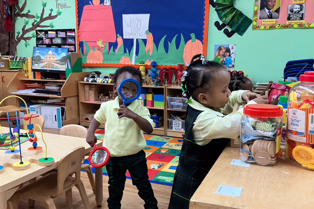 Children at Friends of Crown Heights Educational Center classroom