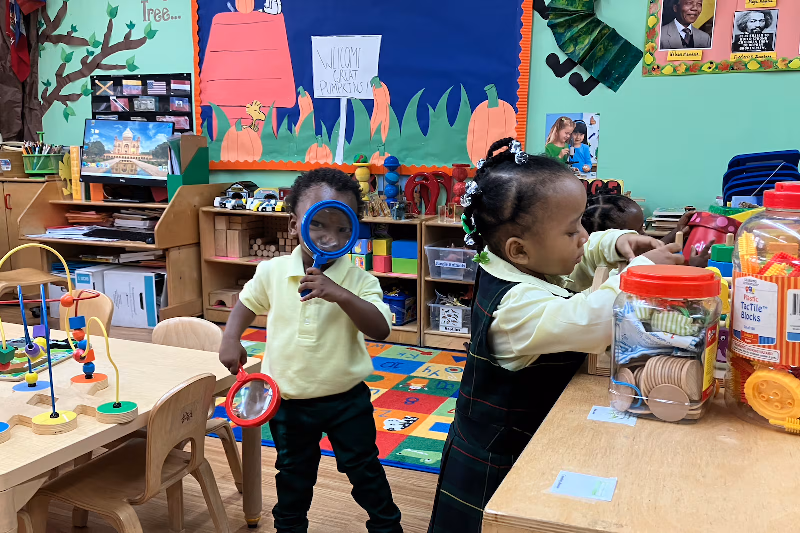 Students at the Friends of Crown Heights childcare center in East Flatbush