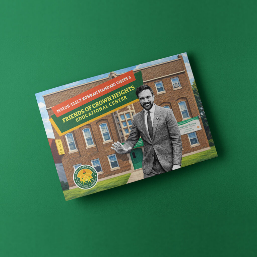 Mayor-elect Mamdani Visits a FOCH Educational Center Book on table